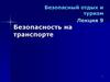 Безопасность на транспорте