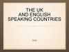 The uk and english speaking countries quiz