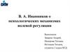 Психологические механизмы волевой регуляции. В. А. Иванников