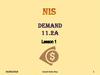Demand 11.2a Demand 11.2a