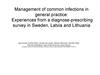 Management of common infections in general practice: Experiences from a diagnose-prescribing survey