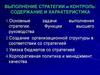 Выполнение стратегии и контроль: содержание и характеристика