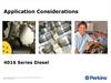 Application Considerations 4016 Series Diesel