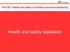 Health and safety legislation