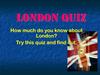 London Quiz