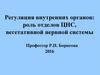 Регуляция внутренних органов: роль отделов ЦНС, вегетативной нервной системы