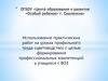 Использование практических работ на уроках профильного труда с целью формирования профессиональных компетенций у учащихся с ВОЗ