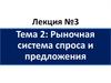 Рыночная система спроса и предложения