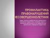 Профилактика правонарушений несовершеннолетних. Лекция 1