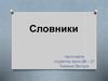 Словники. Енциклопедичні й лінгвістичні типи словників