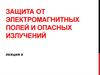 Защита от электромагнитных полей и опасных излучений. (Лекция 8)