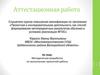 Аттестационная работа: Методическая разработка по выполнению проектной работы