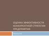 Оценка эффективности конкурентной стратегии предприятия