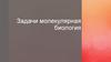 Молекулярная биология. Задачи