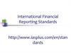 International financial reporting standards. Balance sheet