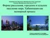 Формы расселения, городское и сельское население мира. Урбанизация как всемирный процесс