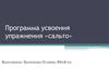 Программа усвоения упражнения «сальто»