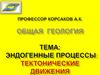 Эндогенные процессы: тектонические движения