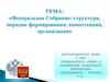 Федеральное Собрание: структура, порядок формирования, компетенция, организация