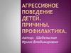 Агрессивное поведение детей. Причины. Профилактика
