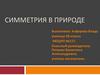 Симметрия в природе. 5 класс