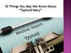 10 Things You May Not Know About “Typhoid Mary”