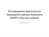 Исследование компонентов природного каркаса Азовского ННМР и Омского района
