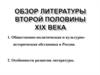 Обзор литературы второй половины ХIХ века