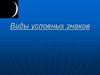 Виды условных знаков.  Виды карт по содержанию