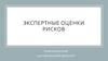 Экспертные оценки рисков