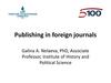Publishing in foreign journals