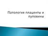 Патология плаценты и пуповины