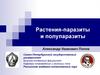 Растения паразиты и полупаразиты