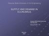 Supply and demand in economics