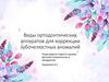 Виды ортодонтических аппаратов для коррекции зубочелюстных аномалий