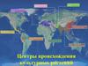 Центры происхождения культурных растений