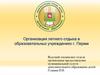 Организация летнего отдыха детей в образовательных учреждениях г. Перми