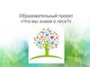 Образовательный проект «Что мы знаем о лесе»