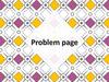 Problem page