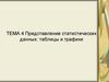 Представление статистических данных: таблицы и графики. Тема 4