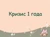 Кризис одного года. Причины кризиса одного года