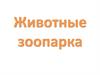 Животные зоопарка