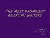 The Most Prominent American Writers