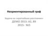 Неориентированный граф Задачи на «кратчайшее расстояние»