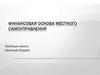 Финансовая основа местного самоуправления