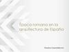 Época romana en la arquitectura de España