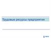 Трудовые ресурсы предприятия