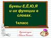 Буквы Е, Ё, Ю, Я и их функции в словах