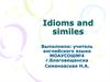 Idioms and similes