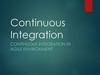 Continuous integration